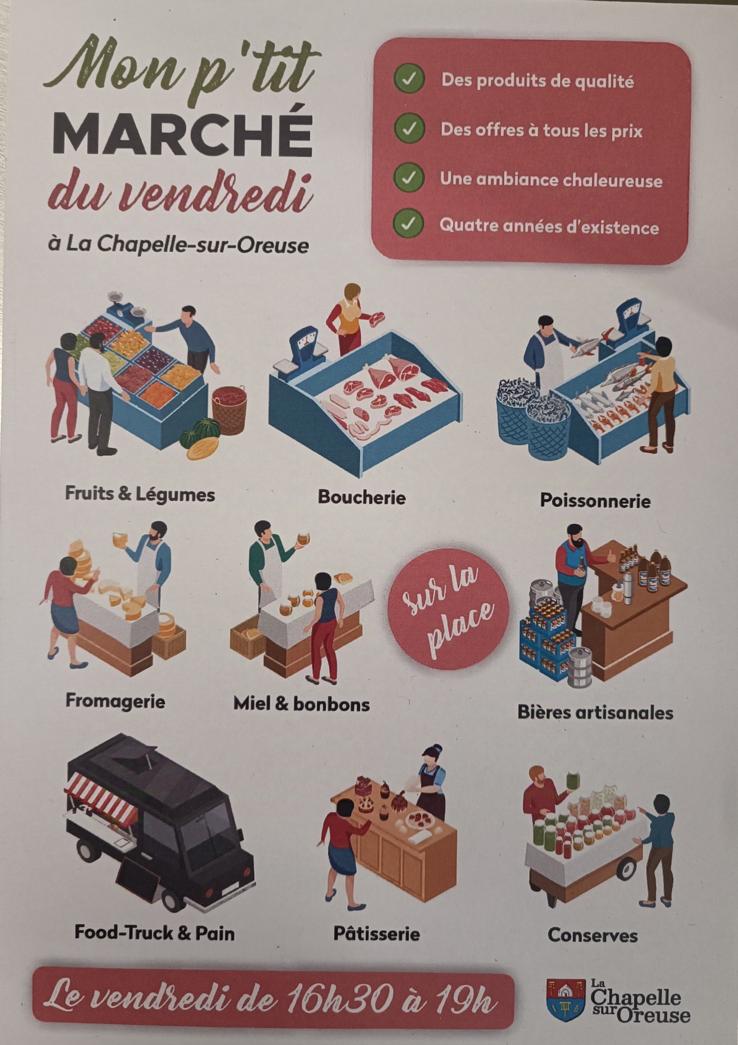 Flyer marché chapelle sur Oreuse